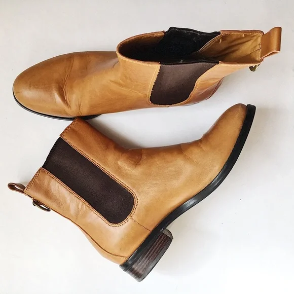 Cole Haan Tan and Brown Ankle Boots - Picture 2 of 9